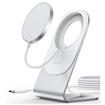 Choetech 15W Magsafe Wireless Quick Charger with Aluminum Stand | Silver